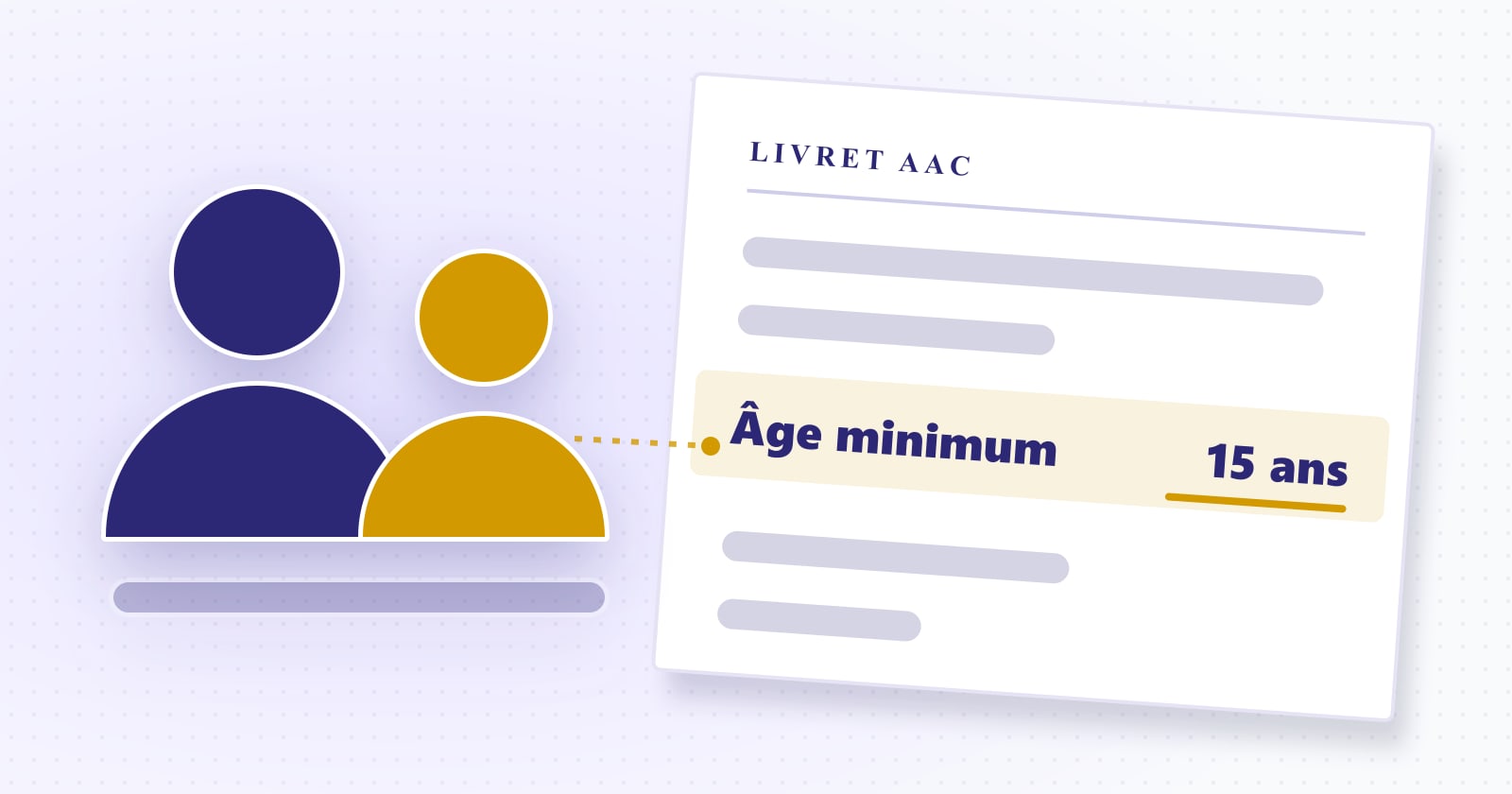 Illustration éditoriale : âge minimum — 15 ans. Rubrique Conduite accompagnée.